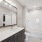 Photo of Aventon Soraya's bathroom with large vanity and linen shelves