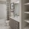 Bathroom with storage at Aventon Soraya Apartments in Jacksonville FL
